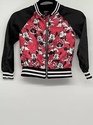 Disney Minnie Mouse Satin Jacket Size Youth 6/6x • $75