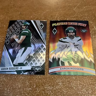 Aaron Rodgers Jets (2) Card Lot • $3.99