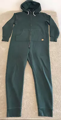 Moosejaw Unisex Bed To Bar Hooded Jumpsuit Size M Short Green Cozy Fleece • $44.99