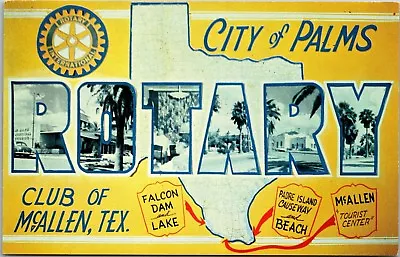 Rotary Club McAllen Texas City Of Palms Multi View Form Letter Postcard M02 • $5.99