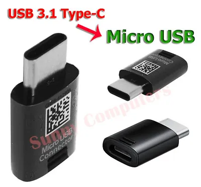 Samsung Original Micro USB 5-pin To 3.1 Type-C Converter Adapter Plug Connector • $9.20