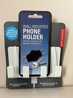 $7 • Buy 2  X Holder Wall Mounted Mobile Phone Charging Organizer W/ Hooks