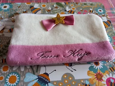 Idolish Pink And White Make Up Bag/purse Japanese Imported • £9