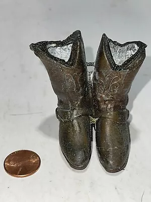 Souvenir Vintage Bronze/brass Cowboy Boots Mini  • $16.99