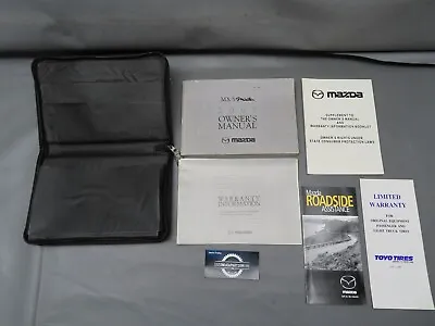 2001 Mazda Miata Owners Manual Warranty Booklet Suppliment Case Cover #2 • $59.95