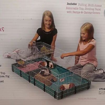 Guinea Pig Cage  Plus Durable Leak Proof Washable Wire Top Small Animals Pet NEW • $55