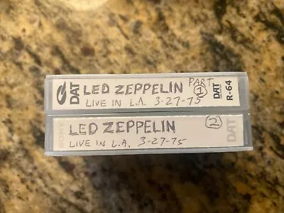 Led Zeppelin Live In L.A. 3-27-75 DAT (Sony PDP-125 / Quantegy R-64) Two Tapes • $24.97