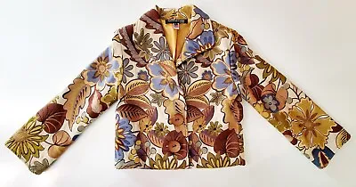 PAINTED PONY Vintage Women's Floral Tapestry Jacket Size Small • $54.99