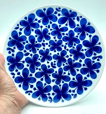 Mon Amie Rorstrand Porcelain Plate Blue White Marianne Westman 10 3/4  • $18