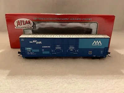 Atlas #20002468 HO Scale Vermont Railway Evans 53' Double PD Box Car #11361 • $39.99
