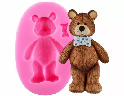 3D Bear Silicone Fondant Topper Mold Chocolate Candy Mould Baking Cupcake Tool • £2.99