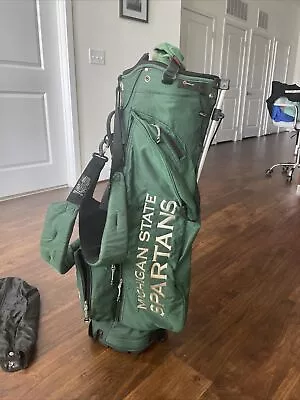 Michigan St Spartans Golf Bag Cart  Datrek Green • $125