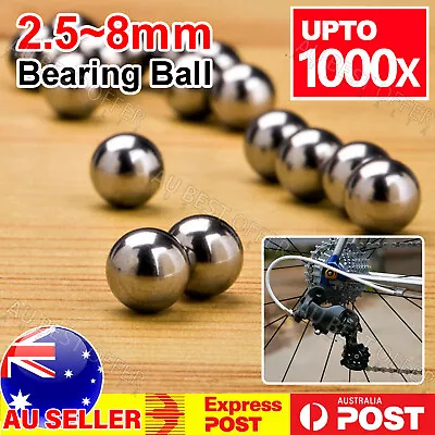 Steel Loose Bearing Ball Replacement Parts 2.5-8mm Bike Bicycle Cycling AU • $35.99