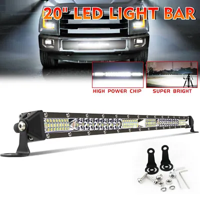 Silm 20 INCH LED Lower Bumper Work Light Bar Spot Flood Fit Ford F150 F250 F350 • $51.64