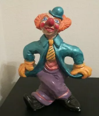 Vintage Collectible Circus Clown Figurine 9  Art Decor International Statuary • $26