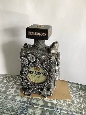 Steampunk  Decorated  Mixed Media  Disaronno Empty Bottle No 42 • $30.31