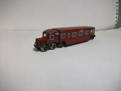 Original Vgc Ho Gauge Marklin 3124 Michelin Rail Bus Tested With Lights Maroon • £75.99