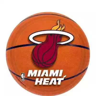 Miami Heat NBA Pro Basketball Sports Banquet Party 7  Paper Dessert Plates • $8.47