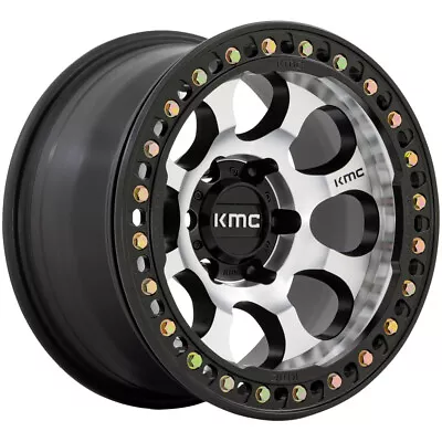 KMC KM237 Riot Beadlock 17x9 6x5.5  -38mm Black/Machined Wheel Rim 17  Inch • $502