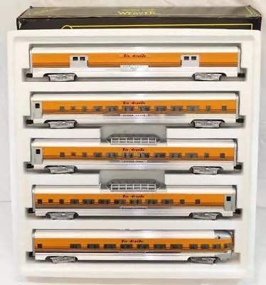 Weaver O Gauge Denver Rio Grande Western Aluminum 5 Car Passenger Set D&RGW 20  • $375