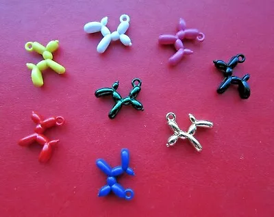 £2.99 • Buy Balloon Dog Charms Metal Jewellery Making  X 5 Pcs