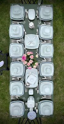Wedding Christmas Dinner Service Porcelain & Cutlery Dining Set • £2495
