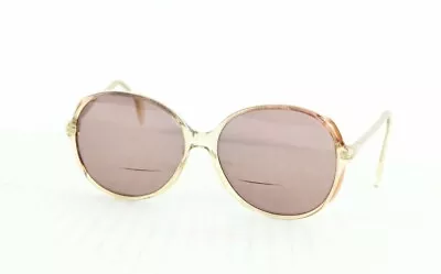 Vtg 60s Mid Century Modern Metzler Clear Acetate Round Mom Sunglasses Glasses • $50.96