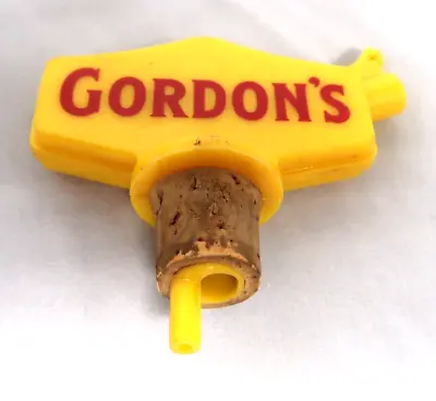 Gordons Gin Bottle Pourer Plastic Barware  Pub Advertising Vintage 1960s 1970s • $6.76