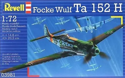 MIB Revell 1/72 German WW2 Focke Wulf Ta 152 H High-Altitude Fighter • $9.95