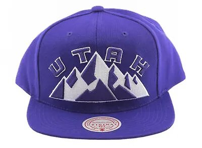 Mitchell & Ness Purple NBA Utah Jazz Logo Remix HWC Snapback Hat - OSFA • $24.95