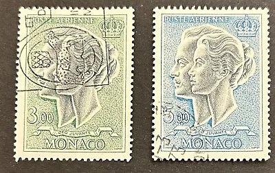 Monaco: 1966-71. Set Of 2. Airmail. SC#C70-C71 Used. Lot#09-021312 • $1.50