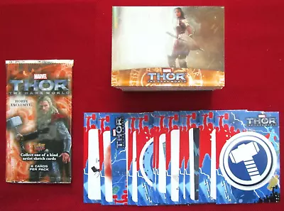 THOR THE DARK WORLD Base Set Of 100 Cards + Stickers Wrapper Upper Deck 2013 • $14.95