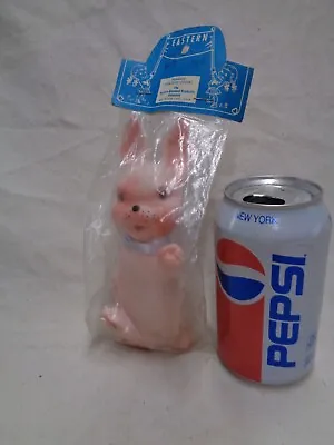 1966 Eastern Rubber PINK BUNNY In Package Rabbit Vintage 1964 Vinyl • $15.99