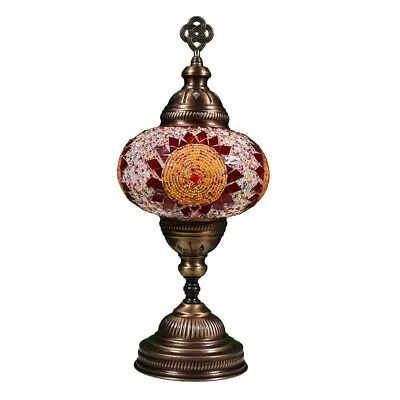 KusKuus Handmade Table Lamp 14  Turkish Moroccan Mosaic Lamp BSC9 FREE SHIPPING • $53.99