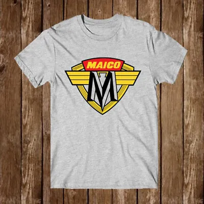 Maico Motorcycles Logo Men's Grey T-Shirt Size S-5XL • $18.99