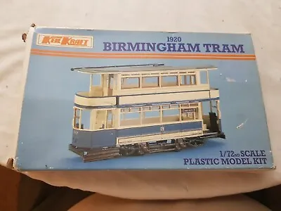 A Model Plastic 192 Birmingham Tram Kit In 1.72 Scale By Keil Kraft Boxed • £9.60