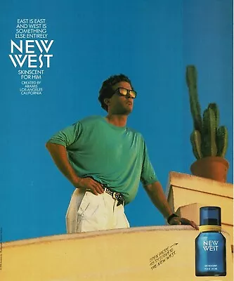 $7.95 • Buy 1990 NEW WEST Skinscent Men's Cologne Scratch N Sniff Vintage Print Ad