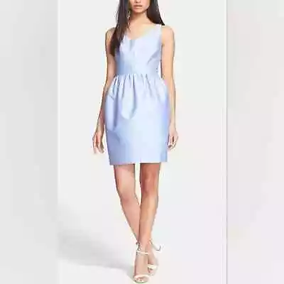 Kate Spade New York Cupcake V Neck Skirt Dress Womens Size 2 Pastel Lilac Blue • $73