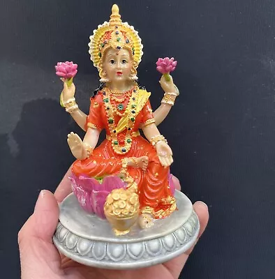 5  Lakshmi Statue Goddess Of Wealth Vishnu Shakti Hindu Amulet • $37.52