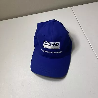 Sandvik Mining And Construction Adjustable Strap Blue Hat • $9.99