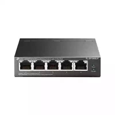 TP-Link Network Switch 5-Port 10/100Mbps Desktop  With 4-Port PoE Power Over ... • £44.28