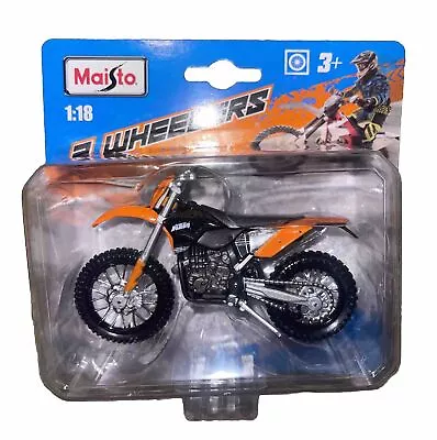 NEW KTM 450 EXC Dirt Bike Model 1:18 Collectible Motorcycle • $15.99