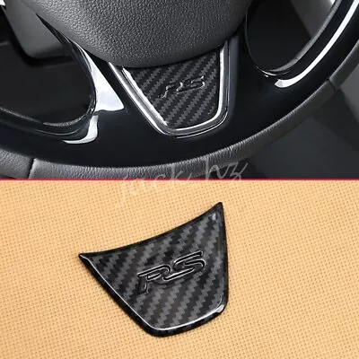 Carbon Fiber Steering Wheel Trims For Mitsubishi Eclipse Cross Cover 2018-2022 • $11.26