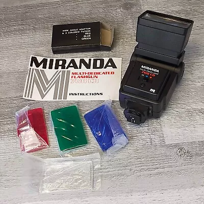 Miranda 700 CD Multi-Dedicated Flash Unit Flashgun + RGB & Wide Angle Filters • £12