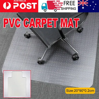 $33.09 • Buy Chair Mat Carpet Floor Protectors PVC Home Office Room Computer Work Mats 120x90
