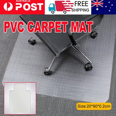 Chair Mat Carpet Floor Protectors PVC Home Office Room Computer Work Mats 120x90 • $23.19