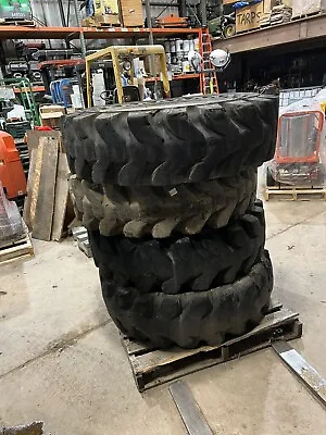 14.00-24 Used Solid Boss Solid Tires And Wheels For JLG Skytrak Telehander X4 • $12345