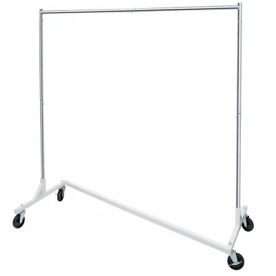 $36.59 • Buy Commercial Garment Rack Rolling Z-Base Storage Clothing Shelving Rack Heavy-Duty