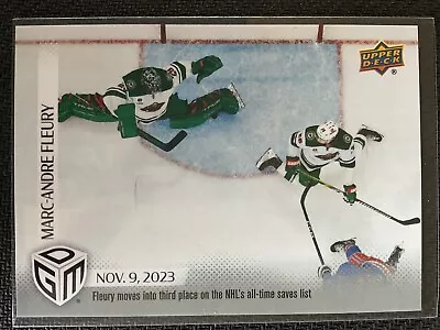 Marc-Andre Fleury 2023-24 UD Game Dated Moments Card #17 *In-Hand Ready To Ship* • $5.99