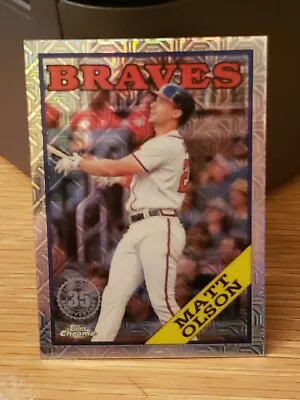 2023 Topps Series 1 T88C-98 Matt Olson Mojo Refractor Atlanta Braves • $2.49